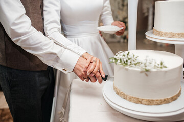 Obraz na płótnie Canvas wedding, delicious and very beautiful wedding cake