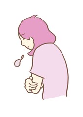 うつ病　ため息ばかり出る女性