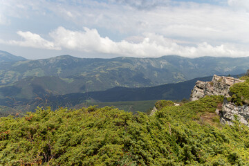 Fototapeta na wymiar Beautiful landscape on the slopes of Stara Planina, Serbia