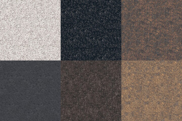 Pack of 6 High Quality Granite Seamless 4K Textures for editing, compositing, backdrops or material development.