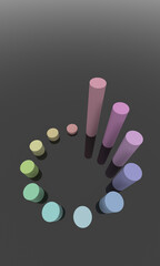 柱　円柱　グラフ　情報