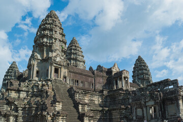 Angkor Wat - photo of the inner part of the temple, with it's enormous towers