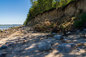 Baltic Sea coast on Poel Island, seen in Gollwitz, Mecklenburg-Western Pomerania, Germany