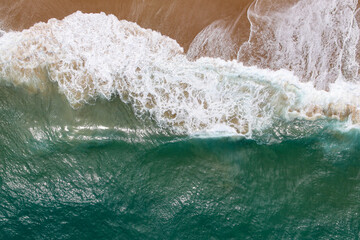 Waves breaking on the beach, Umkomaas, South Africa