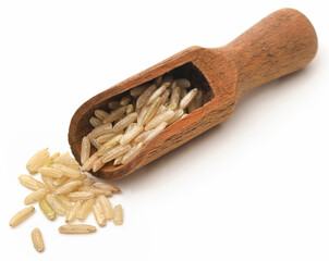 Uncooked brown rice