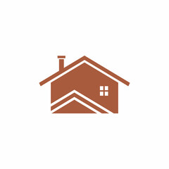 home and roof top illustration logo design