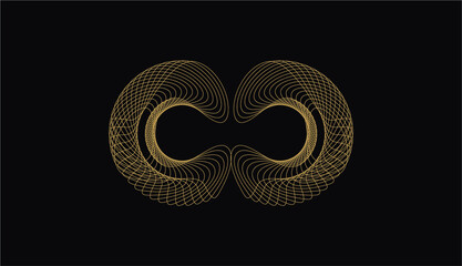 Vector Abstract Shape Geometric universal design form