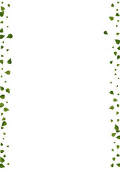 Green Foliage Tree Vector White Background