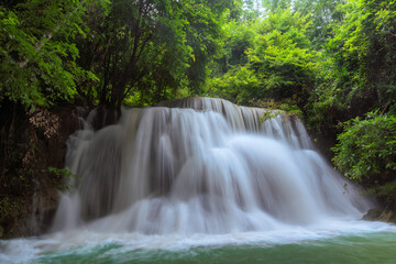 Waterfall in natural deep forest in Thailand