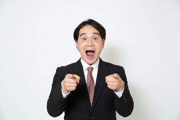 共感しているビジネスマン