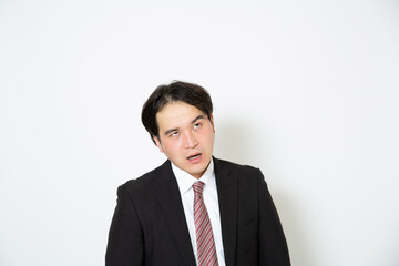 呆れているビジネスマン