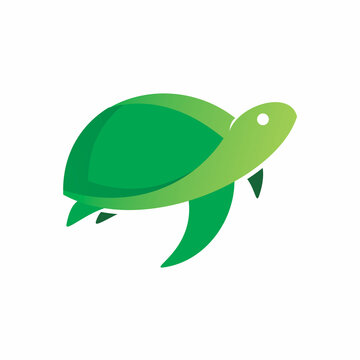 green turtle sea logo design