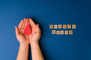 Volunteer donating blood