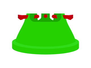 Floor stand for Christmas tree on white background