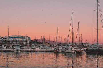 Fototapeta premium marina at night