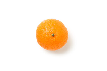 Fresh tangerine isolated on white background   