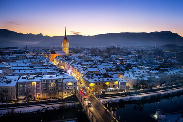 Villach, Draupanorama zur Winterzeit © mg-projects.at