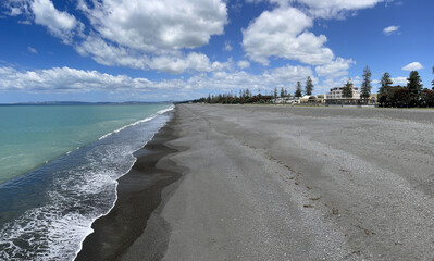 Napier Marine Parade Beach. Hawkes Bay New Zealand