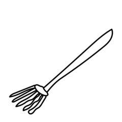 mop cleaning element broom for washing the floor handdrawn doodle style