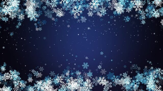 Blue Glitter Christmas Star Glowing Background