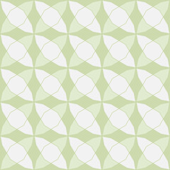 Fototapeta premium Abstract seamless geometric pattern of circles and curves. Vector illustration