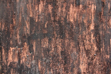 Naklejka premium Shabby old design concept of rusty metal surface, black-brown texture of the layout dark background for creative wallpaper