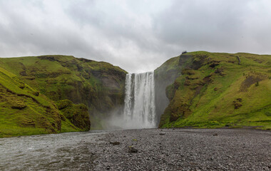 Obraz na płótnie Canvas Skógafoss waterfall in Iceland