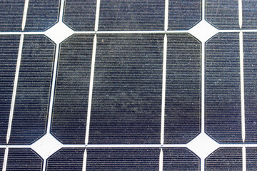 Solar photo voltaic panel in close up