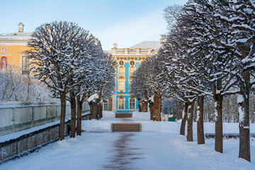 Catherine park in winter, Tsarskoe Selo (Pushkin), St. Petersburg, Russia