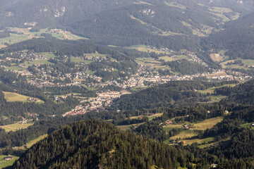 Blick vom Jenner in Richtung Berchtesgaden
