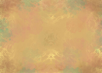 Golden Abstract  decorative paper texture  background  for  artwork  - Illustration