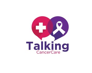 cancer talk logo designs for chat, massage or consultation health logo