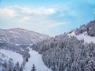 Winter Mountain Landscape