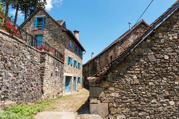 Stone houses Isaba-Navarra