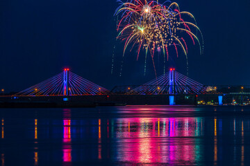 fireworks at night