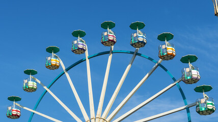 Uzbekistan, city of Bukhara, ferris wheel in the Samonids Recreation Park