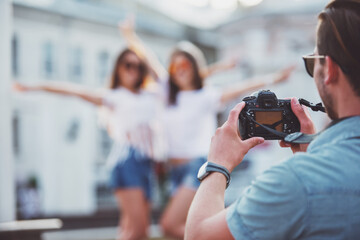 Friends. Outdoor.