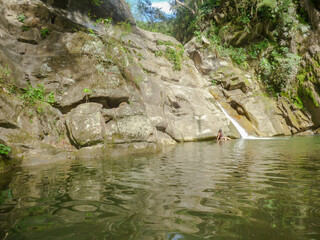 Fototapeta premium small river in the mountains