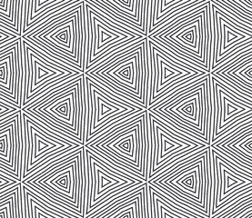 Geometric seamless pattern. Black symmetrical