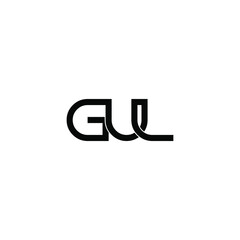 gul letter initial monogram logo design