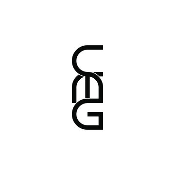 cmg letter initial monogram logo design set