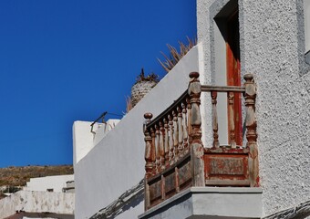 Kanarisches Haus mit Holzbalkon