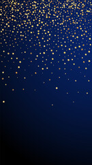 Festive magnetic confetti. Celebration stars. Gold