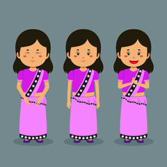 Sri Lanka Character with Various Expression