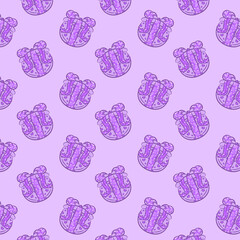 Valentine gifts pattern drawing for gift wrap