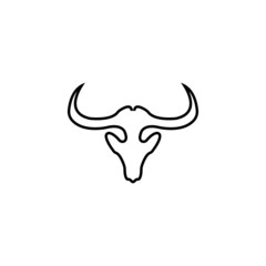 Bull horn logo and symbol template icons app