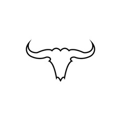 Bull horn logo and symbol template icons app