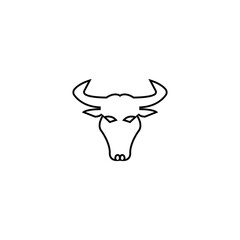Bull horn logo and symbol template icons app