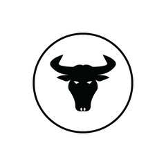 Bull horn logo and symbol template icons app