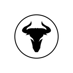 Bull horn logo and symbol template icons app